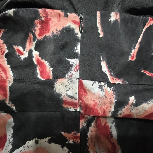 Vintage Donna Ricco 100% Silk Black Floral Print Mini Halter Dress, Lined, EUC! - Picture 7 of 11